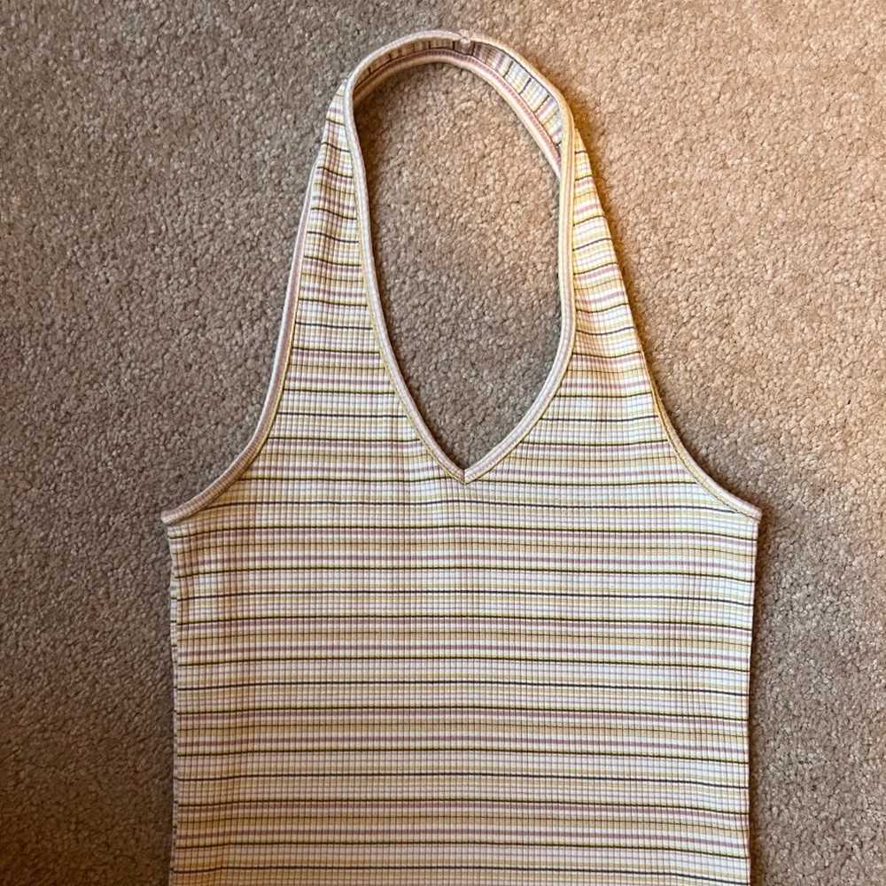 American Eagle Outfitters Striped Halter Top